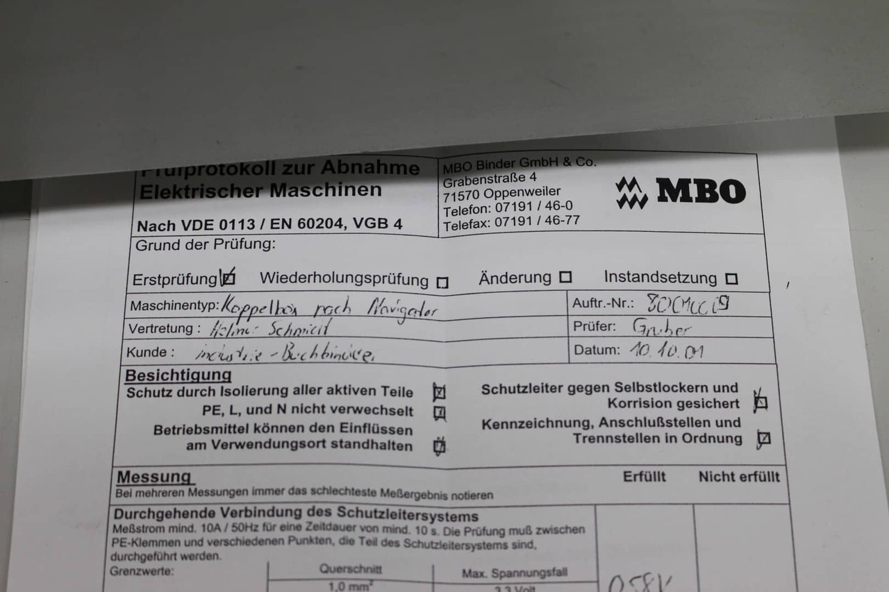 MBO Couple box - Trykmaskine: billede 5 MBO Couple box - Trykmaskine: billede 5