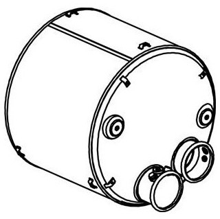 Katalysator SCR Euro 4 DAF XF95, XF105, XF85 - 3 sensoren - Dinex 21441 1691063 1685172 1691063 1685172 1669321 - Katalysator for Lastbil: billede 2 Katalysator SCR Euro 4 DAF XF95, XF105, XF85 - 3 sensoren - Dinex 21441 1691063 1685172 1691063 1685172 1669321 - Katalysator for Lastbil: billede 2