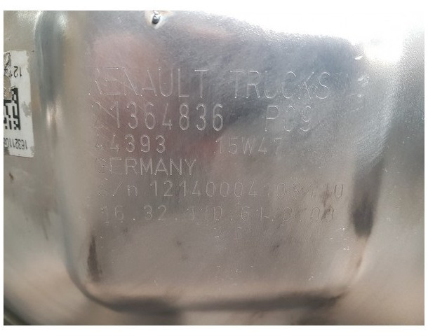 Katalysator SCR Euro 6 Renault Gama K - 21364836 21427939 - Katalysator for Lastbil: billede 3 Katalysator SCR Euro 6 Renault Gama K - 21364836 21427939 - Katalysator for Lastbil: billede 3