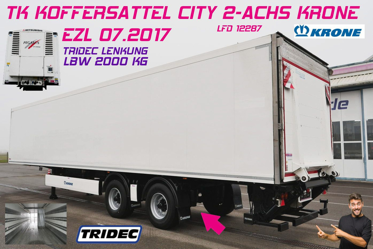 Krone SZ 18/CITY ZWANGSGELENKT / LBW 2 TO/MITSUBISHI - Kølevogn sættevogn: billede 1 Krone SZ 18/CITY ZWANGSGELENKT / LBW 2 TO/MITSUBISHI - Kølevogn sættevogn: billede 1