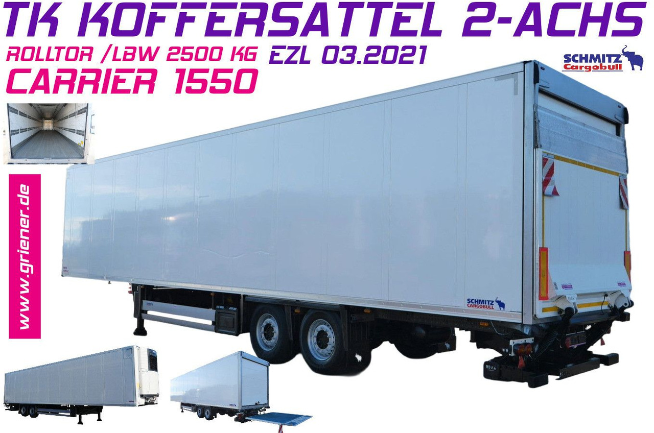 Schmitz Cargobull SKO 18 /LBW BÄR 2500 kg / CARRIER 1550 / ROLLTOR - Varevogn sættevogn: billede 1 Schmitz Cargobull SKO 18 /LBW BÄR 2500 kg / CARRIER 1550 / ROLLTOR - Varevogn sættevogn: billede 1