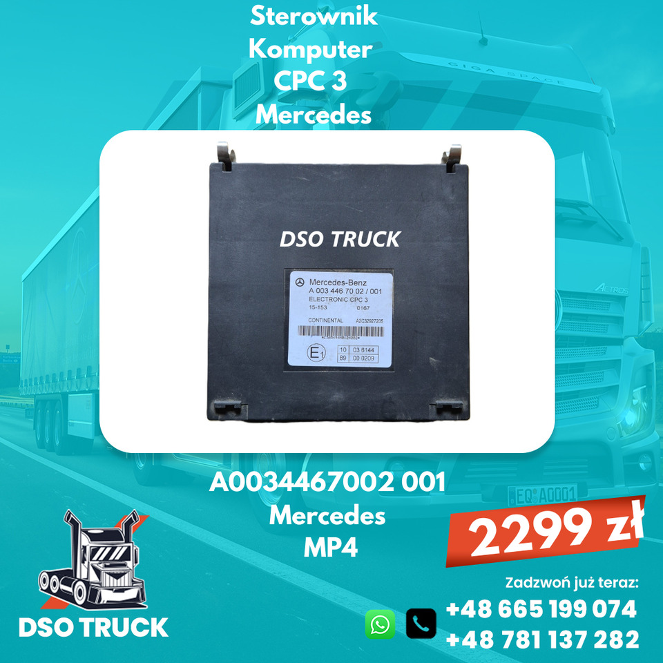 Sterownik Komputer CPC 3 CONTINENTAL Mercedes MP4 A0034467002 001 - Reservedel: billede 1 Sterownik Komputer CPC 3 CONTINENTAL Mercedes MP4 A0034467002 001 - Reservedel: billede 1