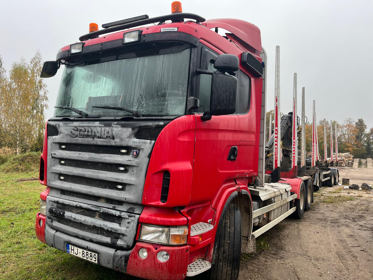 SCANIA R480 - Tømmerbil, Lastbil med kran: billede 1 SCANIA R480 - Tømmerbil, Lastbil med kran: billede 1