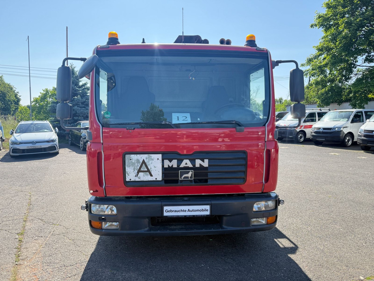 MAN TGL 12.210 mit Kran - Lastbil med lad, Lastbil med kran: billede 1 MAN TGL 12.210 mit Kran - Lastbil med lad, Lastbil med kran: billede 1