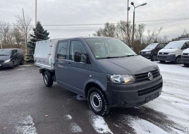Volkswagen T5 Transporter Pritsche Pritsche Doppelkabine - Varebil med presenning: billede 2 Volkswagen T5 Transporter Pritsche Pritsche Doppelkabine - Varebil med presenning: billede 2