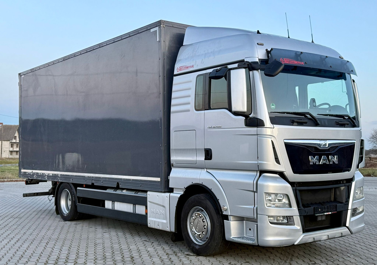 MAN TGX 18.400 / FIRANKA / KONTENER / NISKI PRZEBIEG / EURO 6 / AUTOMAT / SYPIALKA / 2016 ROK - Lastbil med presenning: billede 1 MAN TGX 18.400 / FIRANKA / KONTENER / NISKI PRZEBIEG / EURO 6 / AUTOMAT / SYPIALKA / 2016 ROK - Lastbil med presenning: billede 1