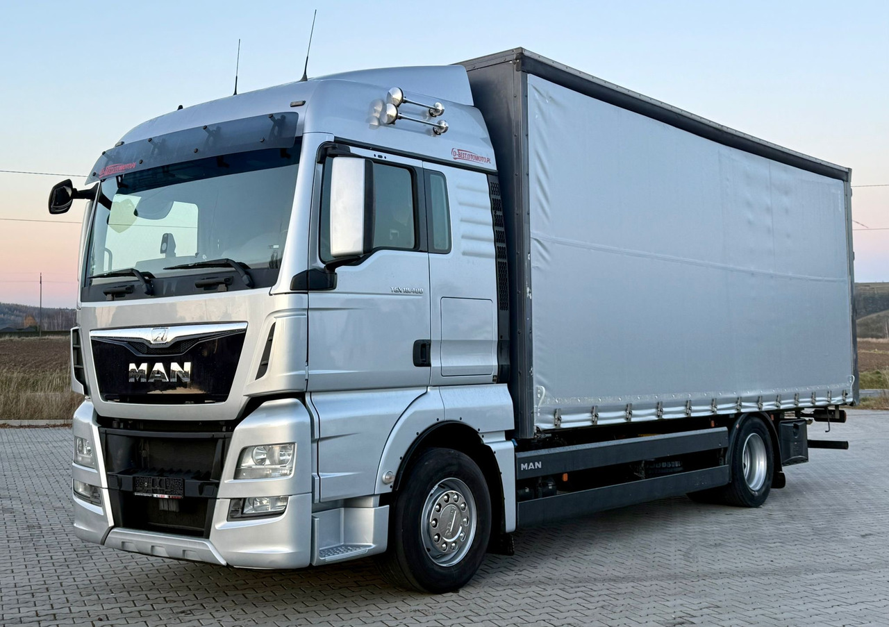 MAN TGX 18.400 / FIRANKA / KONTENER / NISKI PRZEBIEG / EURO 6 / AUTOMAT / SYPIALKA / 2016 ROK - Lastbil med presenning: billede 2 MAN TGX 18.400 / FIRANKA / KONTENER / NISKI PRZEBIEG / EURO 6 / AUTOMAT / SYPIALKA / 2016 ROK - Lastbil med presenning: billede 2