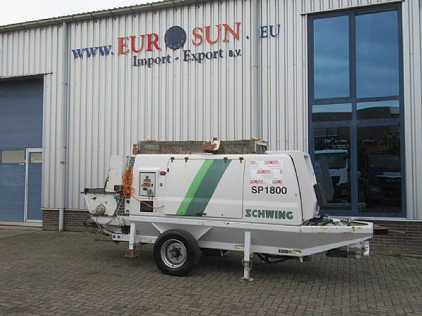 2015 SCHWING  SP 1800 D 129KW - Stationær betonpumpe: billede 1 2015 SCHWING  SP 1800 D 129KW - Stationær betonpumpe: billede 1