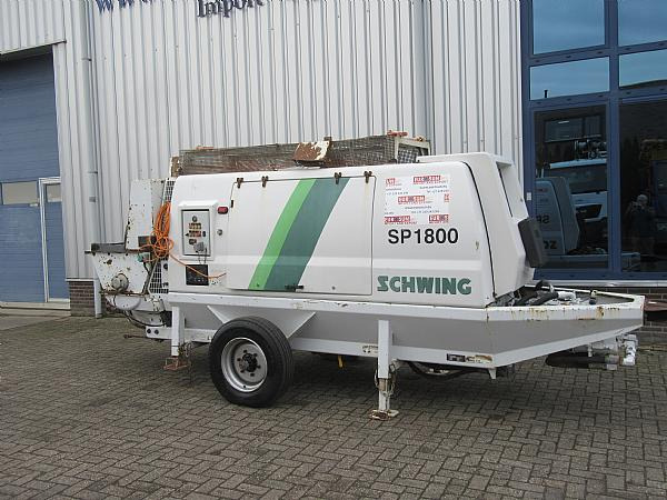 2015 SP 1800 D4 125 KW trailer static pump - Stationær betonpumpe: billede 1 2015 SP 1800 D4 125 KW trailer static pump - Stationær betonpumpe: billede 1