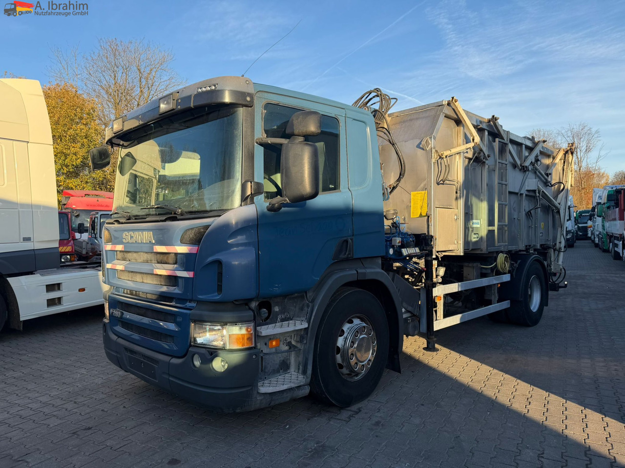 Scania B4X2 Edelstahlkipper für Tierkörperbeseitigung Kran MKG - Affaldsmaskine: billede 1 Scania B4X2 Edelstahlkipper für Tierkörperbeseitigung Kran MKG - Affaldsmaskine: billede 1