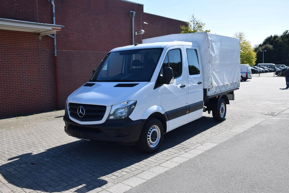 Mercedes-Benz Sprinter 314 CDI Pri Plane Doka 7-Sitze Klima - Varebil med presenning, Mandskabsbil: billede 2 Mercedes-Benz Sprinter 314 CDI Pri Plane Doka 7-Sitze Klima - Varebil med presenning, Mandskabsbil: billede 2