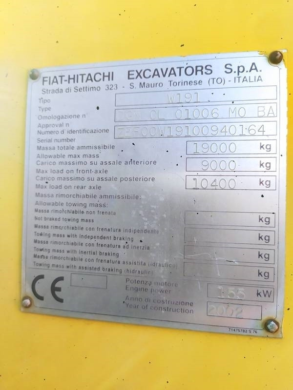 Gummihjulslæsser New Holland W 190: billede 13 Gummihjulslæsser New Holland W 190: billede 13