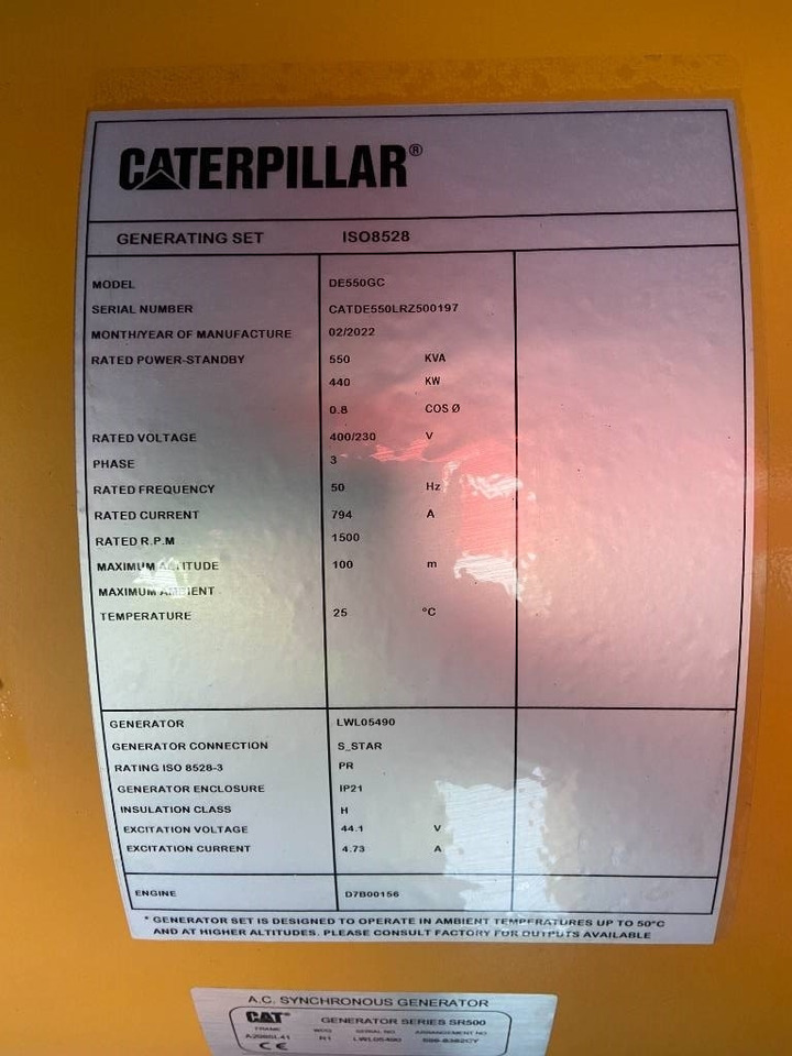 CAT DE550GC - 550 kVA Stand-by Generator - DPX-18221 - Strømgenerator: billede 4 CAT DE550GC - 550 kVA Stand-by Generator - DPX-18221 - Strømgenerator: billede 4