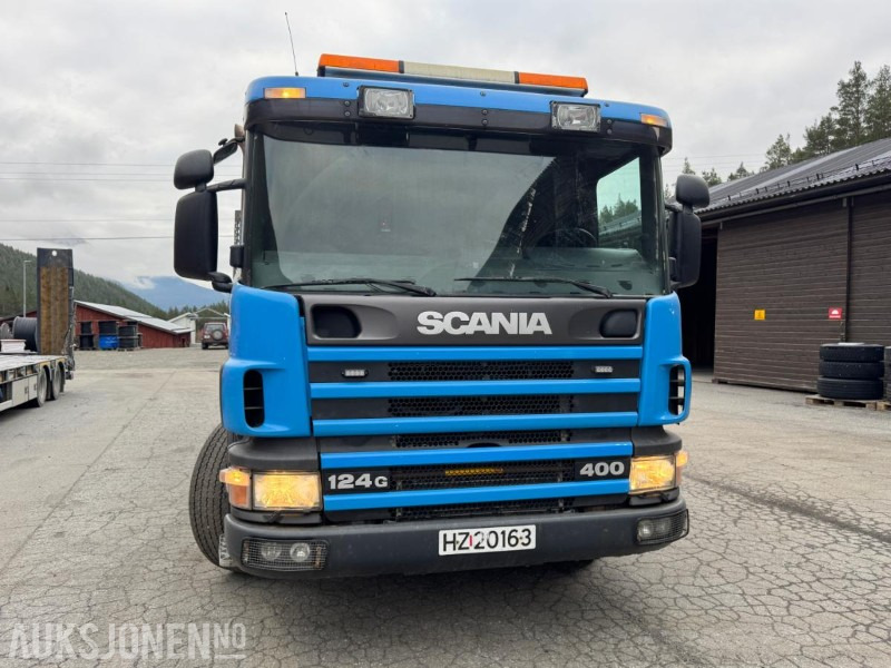 1997 Scania P124 400 kranbil med 3-veis tipp og klype - Lastbil med kran: billede 3 1997 Scania P124 400 kranbil med 3-veis tipp og klype - Lastbil med kran: billede 3