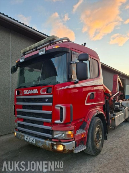 1999 Scania R144 - Lastbil med kran: billede 1 1999 Scania R144 - Lastbil med kran: billede 1