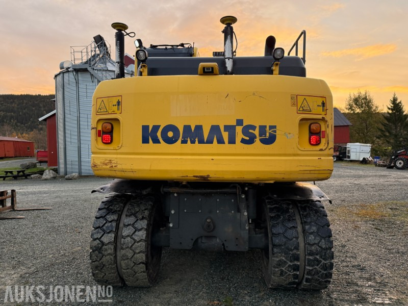 2015 Komatsu PW 160-8 Velutstyrt hjulgraver med Engcon rototilt, Leica GPS og sentralsmøring - Gravemaskine: billede 4 2015 Komatsu PW 160-8 Velutstyrt hjulgraver med Engcon rototilt, Leica GPS og sentralsmøring - Gravemaskine: billede 4