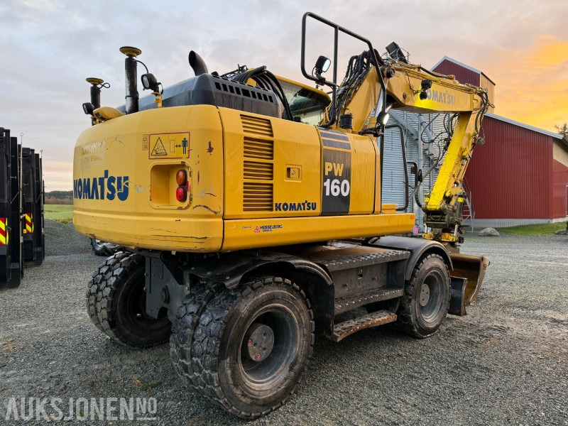 2015 Komatsu PW 160-8 Velutstyrt hjulgraver med Engcon rototilt, Leica GPS og sentralsmøring - Gravemaskine: billede 3 2015 Komatsu PW 160-8 Velutstyrt hjulgraver med Engcon rototilt, Leica GPS og sentralsmøring - Gravemaskine: billede 3