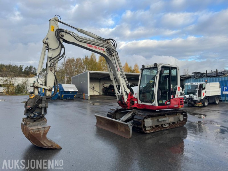 2015 Takeuchi TB290 beltegraver – tiltrotator, servicehistorikk, sentralsmøring og Webasto – godt utstyrt - Gravemaskine: billede 1 2015 Takeuchi TB290 beltegraver – tiltrotator, servicehistorikk, sentralsmøring og Webasto – godt utstyrt - Gravemaskine: billede 1