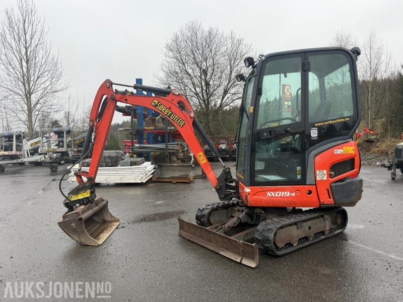 2016 Kubota KX019-4 MINIGRAVER NYE BELTER SERVICEHISTORIKK NY SERVICE 12/25. - Minigravemaskine: billede 1 2016 Kubota KX019-4 MINIGRAVER NYE BELTER SERVICEHISTORIKK NY SERVICE 12/25. - Minigravemaskine: billede 1