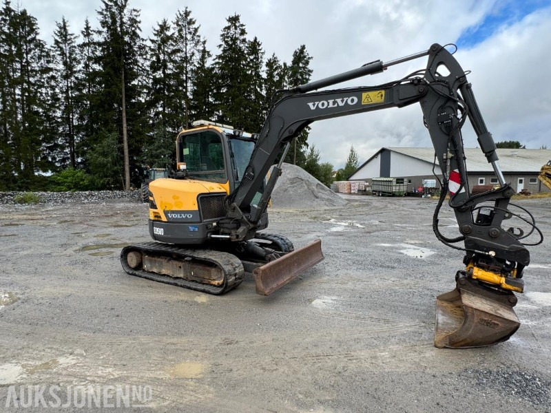 2016 Volvo ecr58d beltegraver 4301t, tiltrotator, pusseskuff,steinskuff - Minigravemaskine: billede 2 2016 Volvo ecr58d beltegraver 4301t, tiltrotator, pusseskuff,steinskuff - Minigravemaskine: billede 2