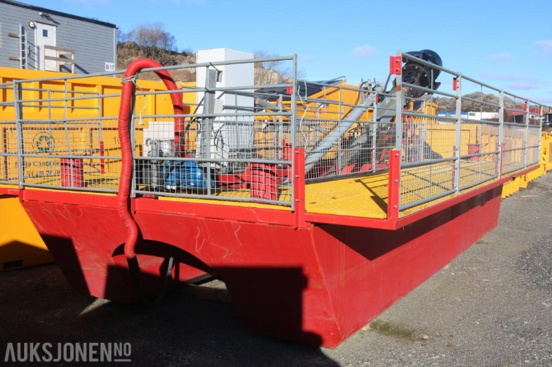 2017 Moi AS flåte med mudder pumpe i god stand. Hoyer el. motor 55 kW. - Bygningsudstyr: billede 2 2017 Moi AS flåte med mudder pumpe i god stand. Hoyer el. motor 55 kW. - Bygningsudstyr: billede 2