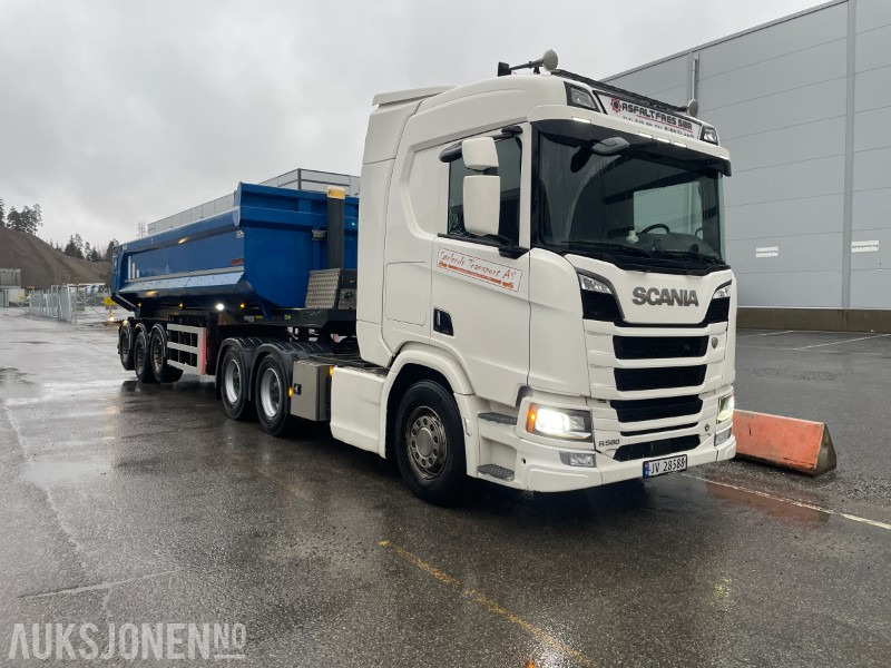2018 Scania R580 6x4 m/2019 Maur tippsemi - Tipvogn lastbil: billede 1 2018 Scania R580 6x4 m/2019 Maur tippsemi - Tipvogn lastbil: billede 1