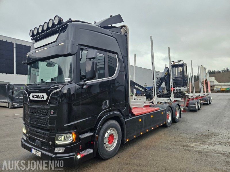 2020 Scania R730 B6x4NB med henger - Tømmerbil: billede 1 2020 Scania R730 B6x4NB med henger - Tømmerbil: billede 1