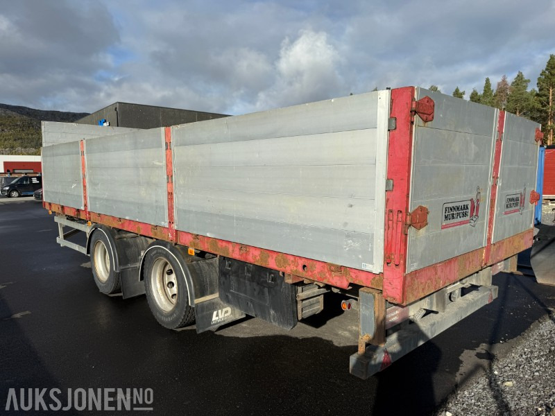 1997 Damm 2DBC20 - Egenvekt 3950kg - 2-akslet - Lastebilhenger - Nedleggbare karmer - Anhænger: billede 5 1997 Damm 2DBC20 - Egenvekt 3950kg - 2-akslet - Lastebilhenger - Nedleggbare karmer - Anhænger: billede 5