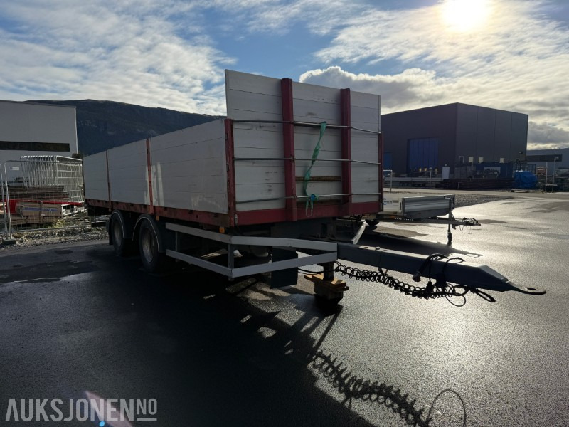 1997 Damm 2DBC20 - Egenvekt 3950kg - 2-akslet - Lastebilhenger - Nedleggbare karmer - Anhænger: billede 3 1997 Damm 2DBC20 - Egenvekt 3950kg - 2-akslet - Lastebilhenger - Nedleggbare karmer - Anhænger: billede 3