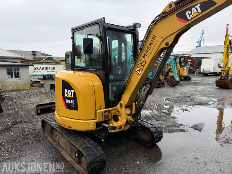 Cat 303.5E - Minigraver - SMP hurtigfeste S40 - SMP graveskuff + smalskuff - 7204 timer - Minigravemaskine: billede 4 Cat 303.5E - Minigraver - SMP hurtigfeste S40 - SMP graveskuff + smalskuff - 7204 timer - Minigravemaskine: billede 4