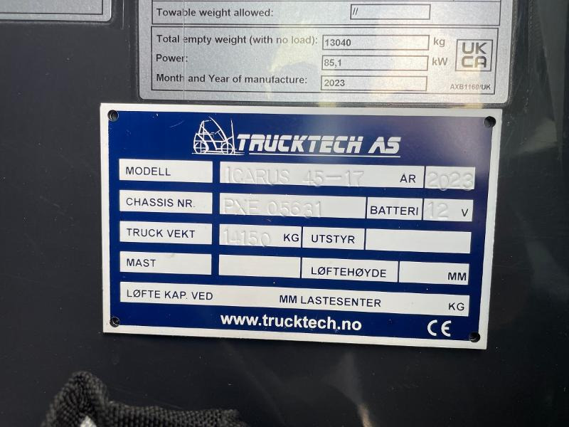 Teleskop truck Dieci Icarus 40.17 Hydr støtteben/pll gaffel skuffe: billede 20
