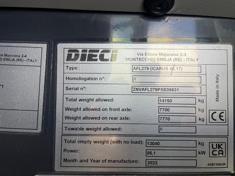 Teleskop truck Dieci Icarus 40.17 Hydr støtteben/pll gaffel skuffe: billede 19