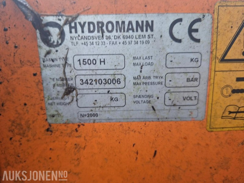 Hydromann 1500 H Snøfreser - Landbrugsmaskine: billede 5 Hydromann 1500 H Snøfreser - Landbrugsmaskine: billede 5