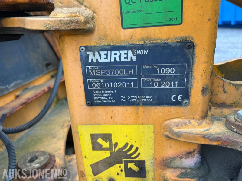2011 Andre MEIREN SNOW MSP3700LH snøplog - Lastbil: billede 3 2011 Andre MEIREN SNOW MSP3700LH snøplog - Lastbil: billede 3
