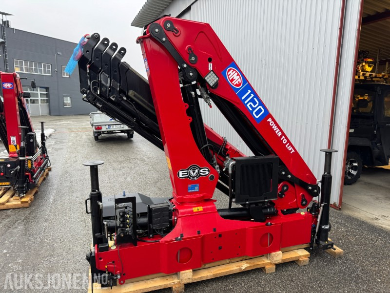 Lastbil med kran NY HMF 1120-RCS-K5 kran med fjenkontroll og uttak for grabb og rotator: billede 1