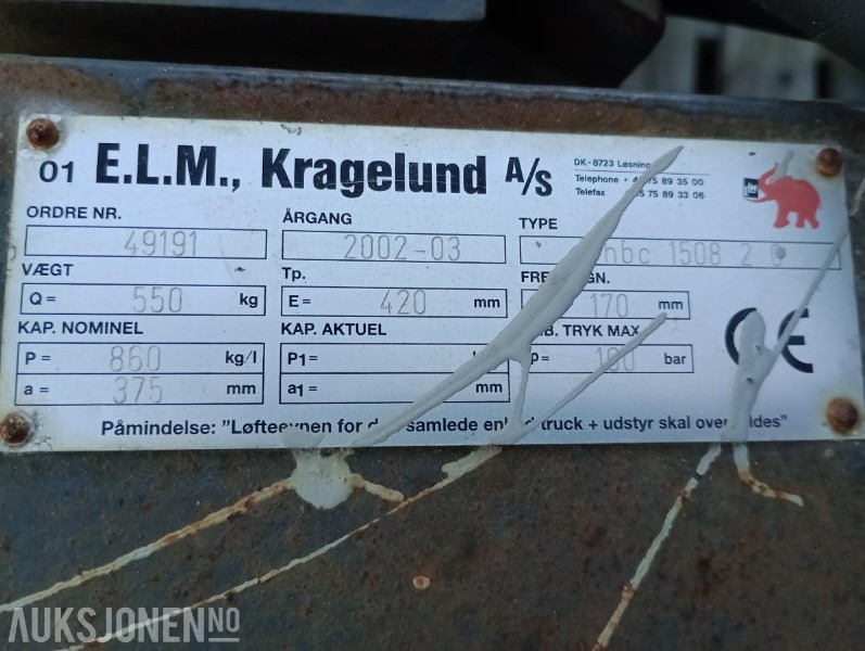 2002 E.L.M Hydralisk Klemaggregat - Udstyr for Entreprenørmaskin: billede 5 2002 E.L.M Hydralisk Klemaggregat - Udstyr for Entreprenørmaskin: billede 5