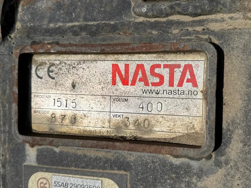 Nasta 400L tannskuffe | S50 feste | Hardox - Udstyr for Entreprenørmaskin: billede 4 Nasta 400L tannskuffe | S50 feste | Hardox - Udstyr for Entreprenørmaskin: billede 4