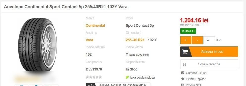 Anvelope Continental NOI ContisportContact 255 / 40 ZR 21 - Dæk for Bil: billede 3 Anvelope Continental NOI ContisportContact 255 / 40 ZR 21 - Dæk for Bil: billede 3