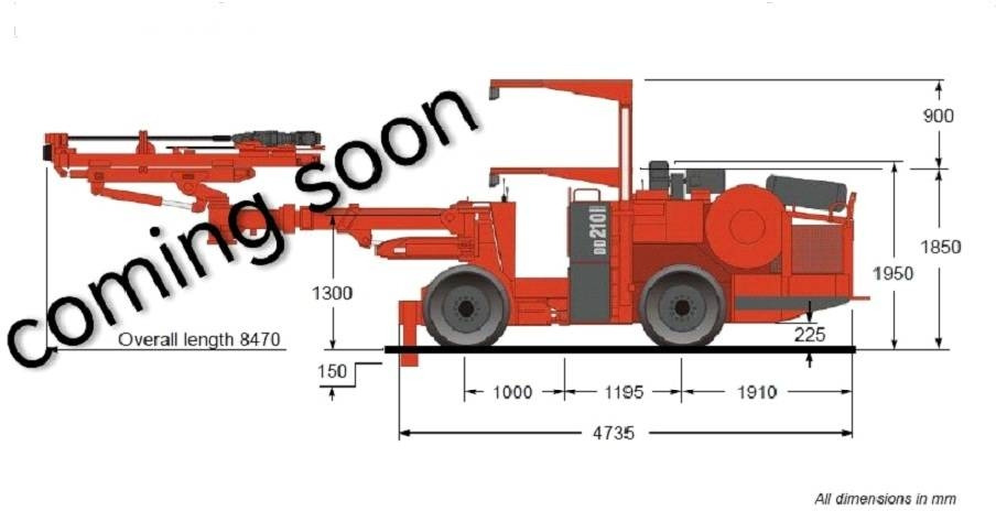 Sandvik DD 210 - Tunnelboremaskine: billede 1 Sandvik DD 210 - Tunnelboremaskine: billede 1
