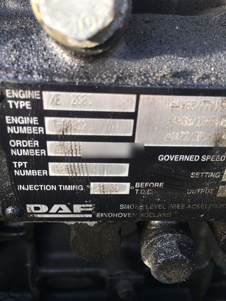 DAF xe280c DAF xf95 truck - Motor for Lastbil: billede 1 DAF xe280c DAF xf95 truck - Motor for Lastbil: billede 1