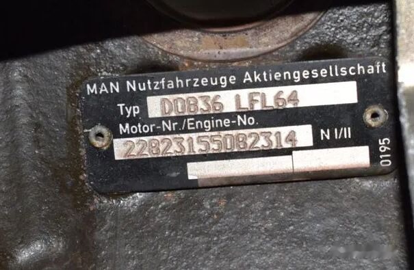 MAN D0836LFL64 MAN tgl tgm - Motor for Lastbil: billede 2 MAN D0836LFL64 MAN tgl tgm - Motor for Lastbil: billede 2