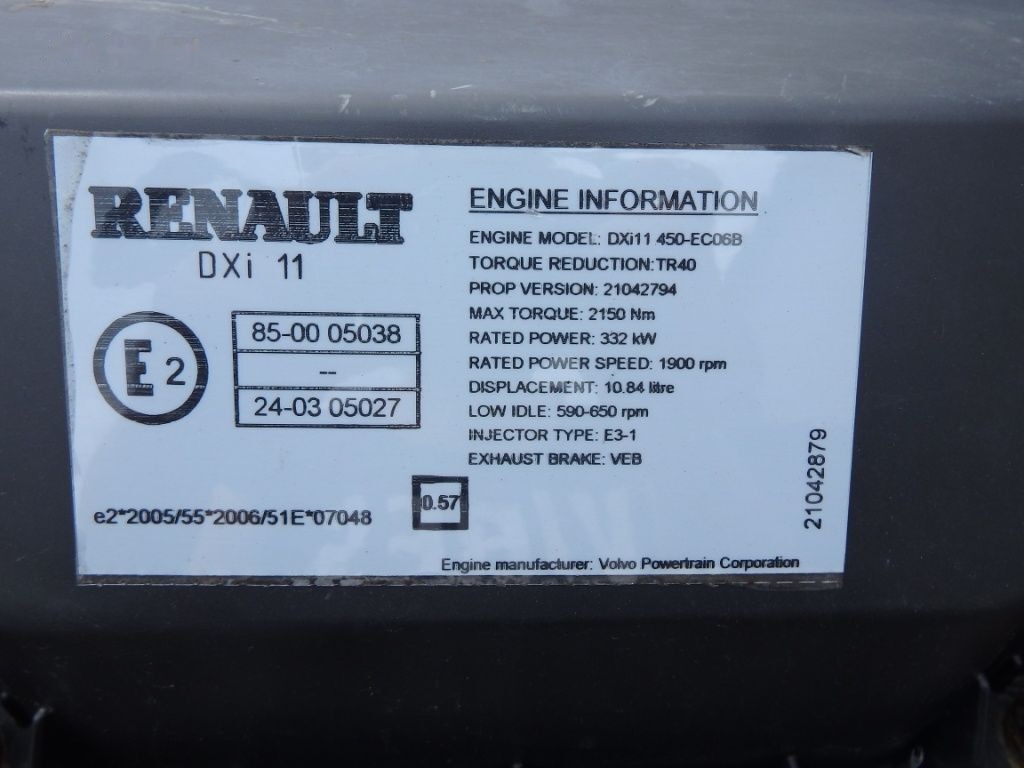 Renault DXI 11 450 Renault Premium - Motor for Lastbil: billede 3 Renault DXI 11 450 Renault Premium - Motor for Lastbil: billede 3