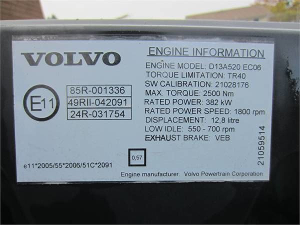 Volvo D13A 520 HP VEB E5 Volvo FH 13 - Motor for Lastbil: billede 3 Volvo D13A 520 HP VEB E5 Volvo FH 13 - Motor for Lastbil: billede 3