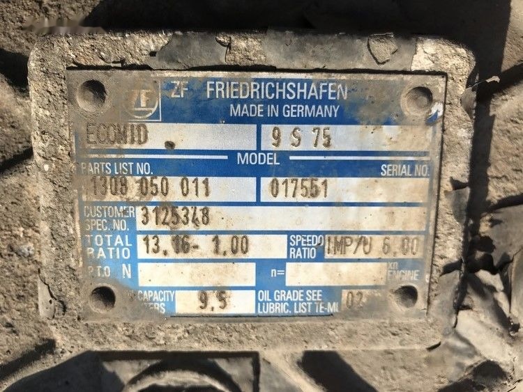 Volvo ECOMID ZF 9S 75 Volvo FL6 - Gearkasse for Lastbil: billede 3 Volvo ECOMID ZF 9S 75 Volvo FL6 - Gearkasse for Lastbil: billede 3