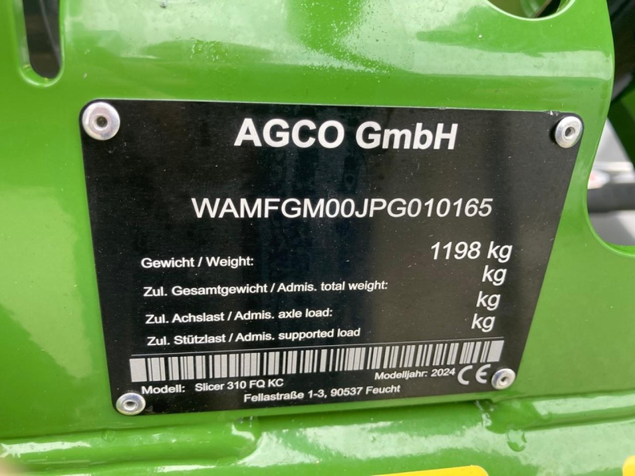 Fendt SLICER 310F - Slåmaskine: billede 5 Fendt SLICER 310F - Slåmaskine: billede 5