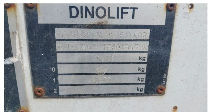 Dino 210 XT II - Bomlift: billede 2 Dino 210 XT II - Bomlift: billede 2