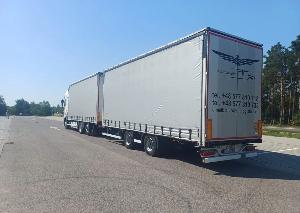 DAF XF 480 SUPER SPACE CAB / ZESTAW TANDEM PRZEJAZDOWY 120 M3 / SSC / ACC /EURO 6 - Lastbil med presenning: billede 3 DAF XF 480 SUPER SPACE CAB / ZESTAW TANDEM PRZEJAZDOWY 120 M3 / SSC / ACC /EURO 6 - Lastbil med presenning: billede 3