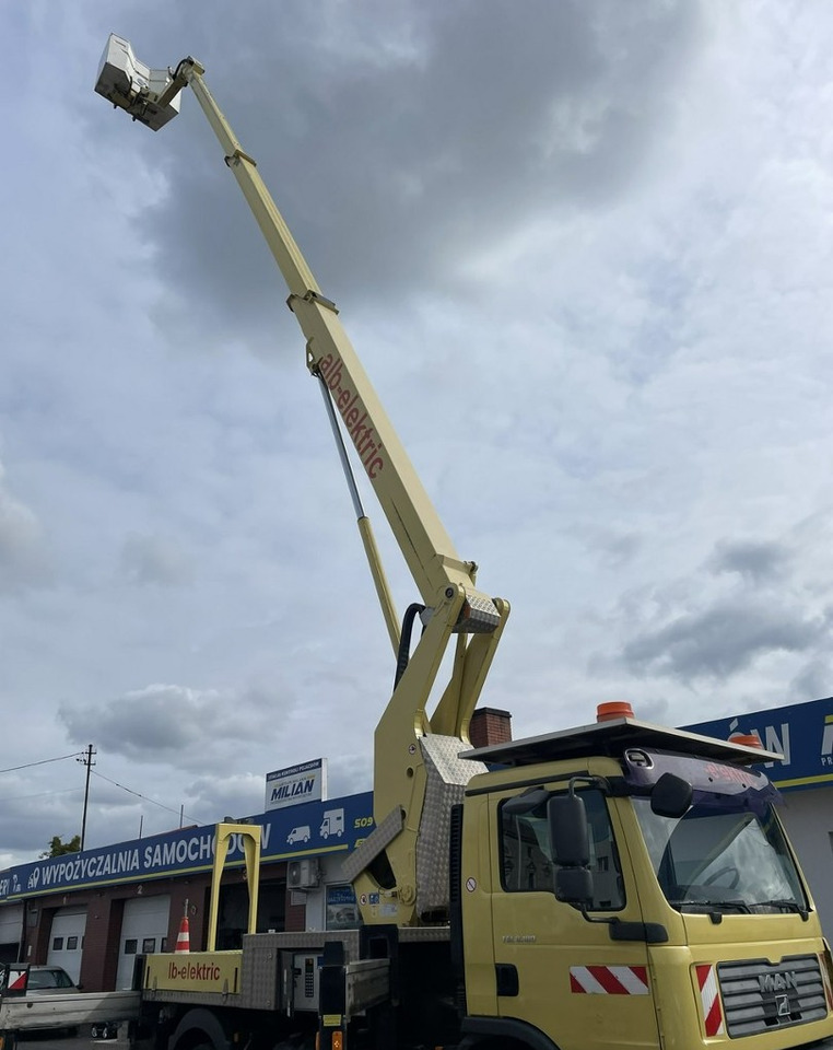 Lastbil med mandskabslift MAN Inny MAN Man TGL 8.180 Podnośnik koszowy 27m RUTHMANN T270 Zwyżka 2008: billede 14