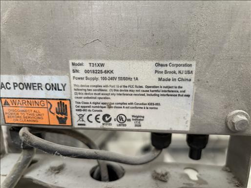 Ohaus T31XW Platform scale - Fødevaremaskine: billede 3 Ohaus T31XW Platform scale - Fødevaremaskine: billede 3