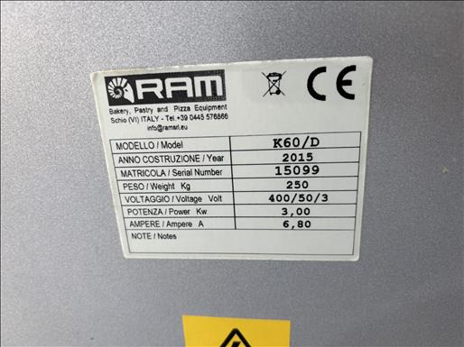 Ram K60D Planetary mixer - Fødevaremaskine: billede 5 Ram K60D Planetary mixer - Fødevaremaskine: billede 5